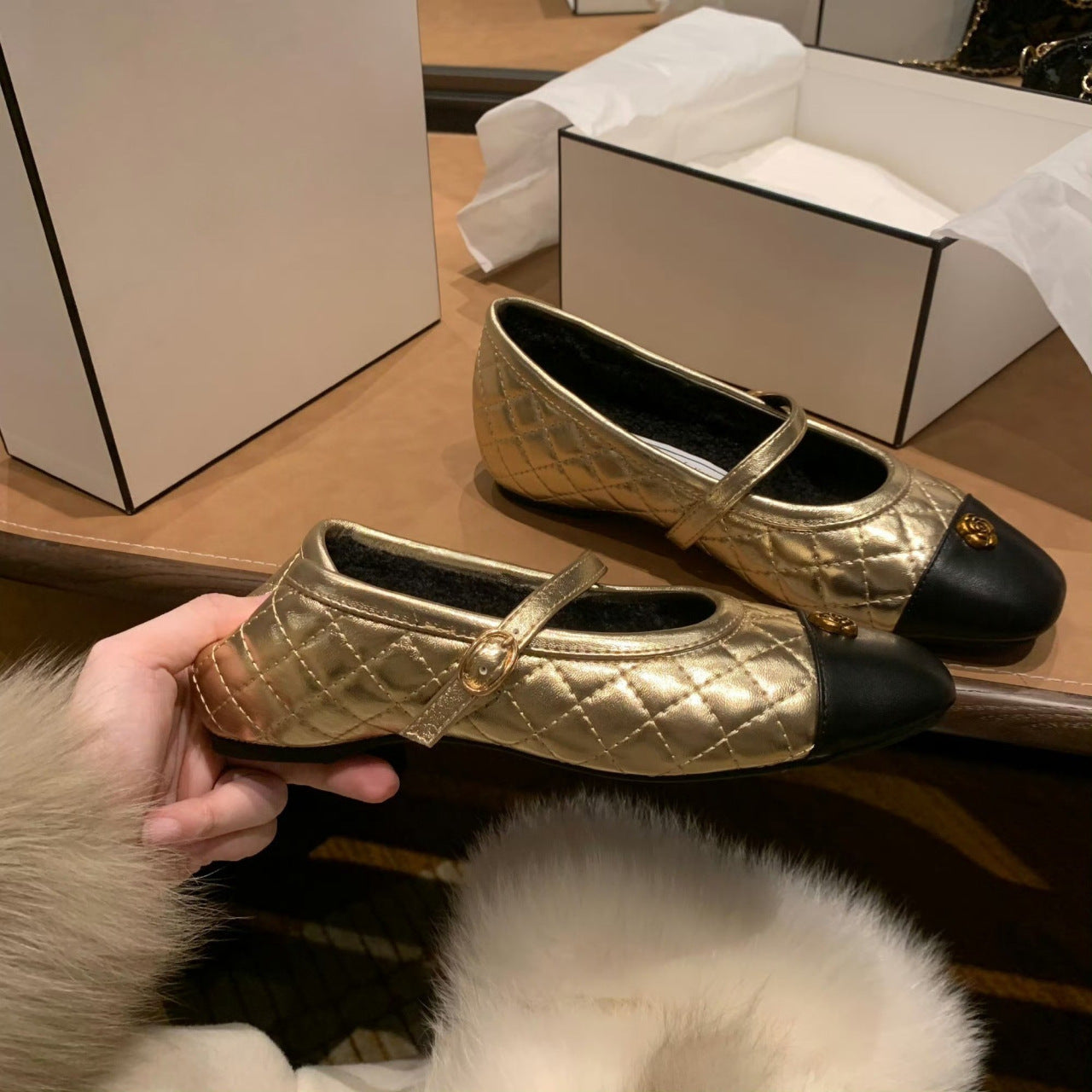 Damen Ballerinas Elegante Riemen Schuhe Trendy