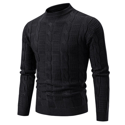 Herren Strickpullover Hochkragen Modern Großstadt-Chic