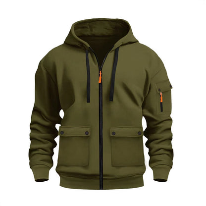 Herren Winterjacke Funktionell Mit Taschen Kapuze