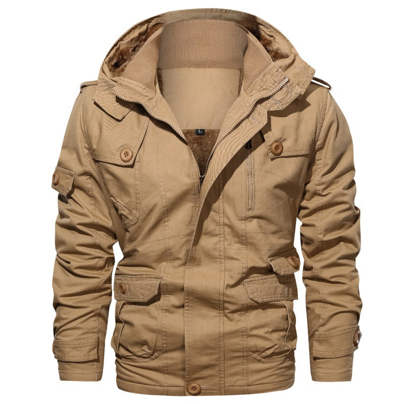Herren Outdoor-Jacke Warm Isoliert mit vielen Taschen