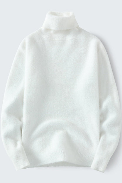 Herren Rollkragenpullover Weich Warm Strick