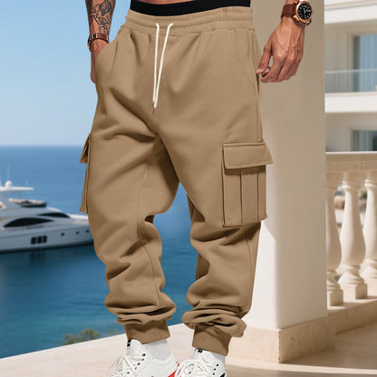 Herren Jogginghose Modisch Elastisch Mit Seitentaschen