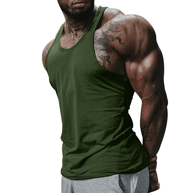 Herren Fitness Tanktop Atmungsaktiv Leicht Racerback