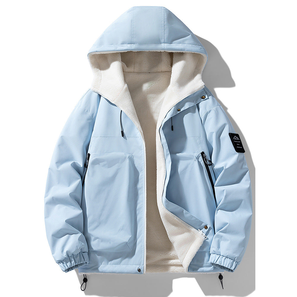 Herren Übergangsjacke Wasserabweisend Kuschelfleece