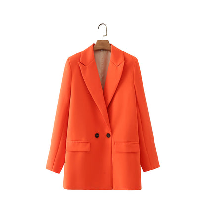 Herren Blazer Zweireiher Klassisch Elegent