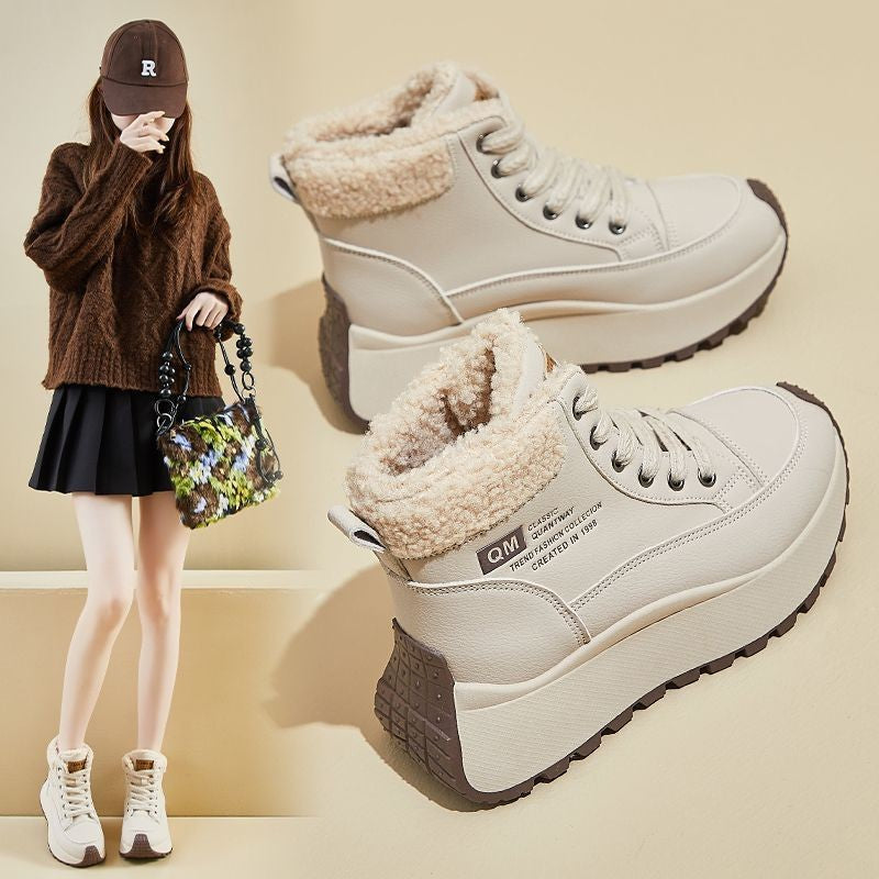 Damen Sneaker Warm Winter Schuhe Sportlich Rutschfest