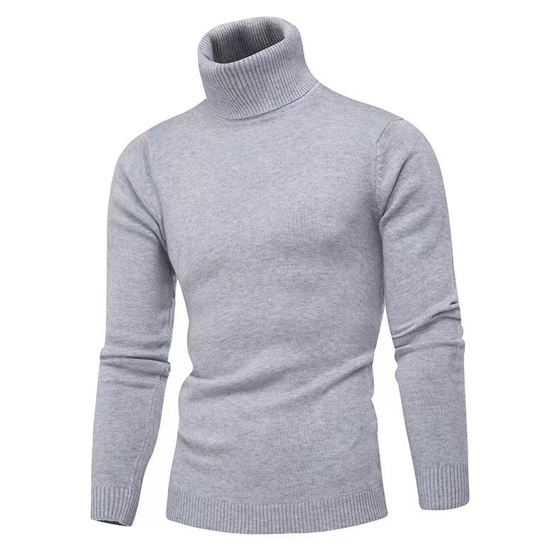 Herren Strickpullover Hochkragen Modern Glamour