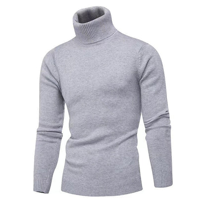 Herren Strickpullover Hochkragen Modern Glamour