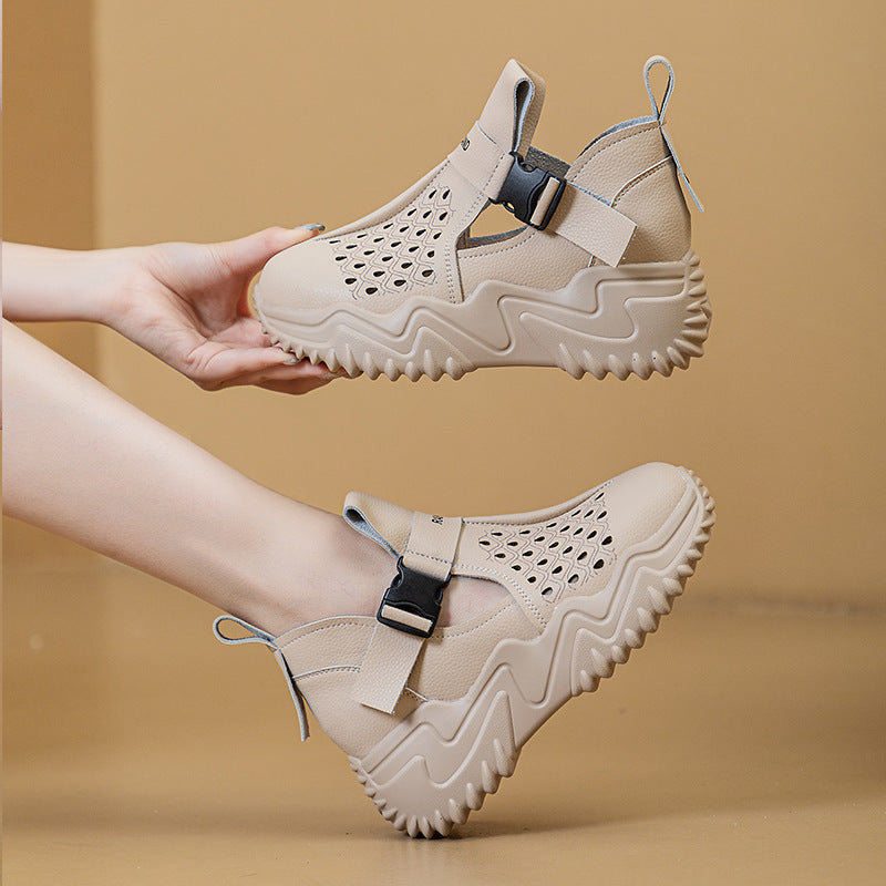 Damen Sandalen Bequem Luftig mit Riemen Modern