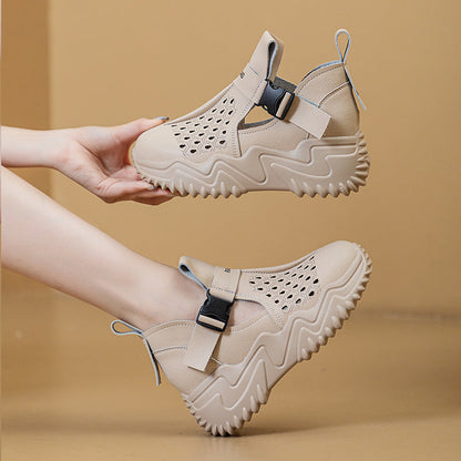Damen Sandalen Bequem Luftig mit Riemen Modern