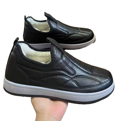 Damen Slipper Schuhe Lammfell gefüttert Bequem Warm