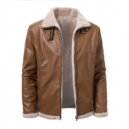 Herren Lederjacke Modern mit Weichem Innenfutter - BerlinGlamour