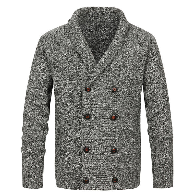 Herren Strickjacke Modern Schalkragen Dekorativ