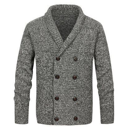 Herren Strickjacke Modern Schalkragen Dekorativ