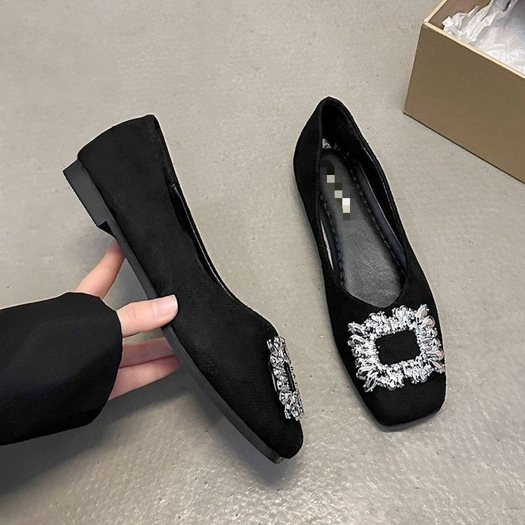 Damen Ballerinas Elegant mit Schmucksteinen Damen Schuhe - BerlinGlamour