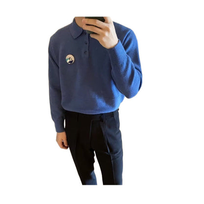 Herren Polo Pullover Modern Lässig Hochwertig