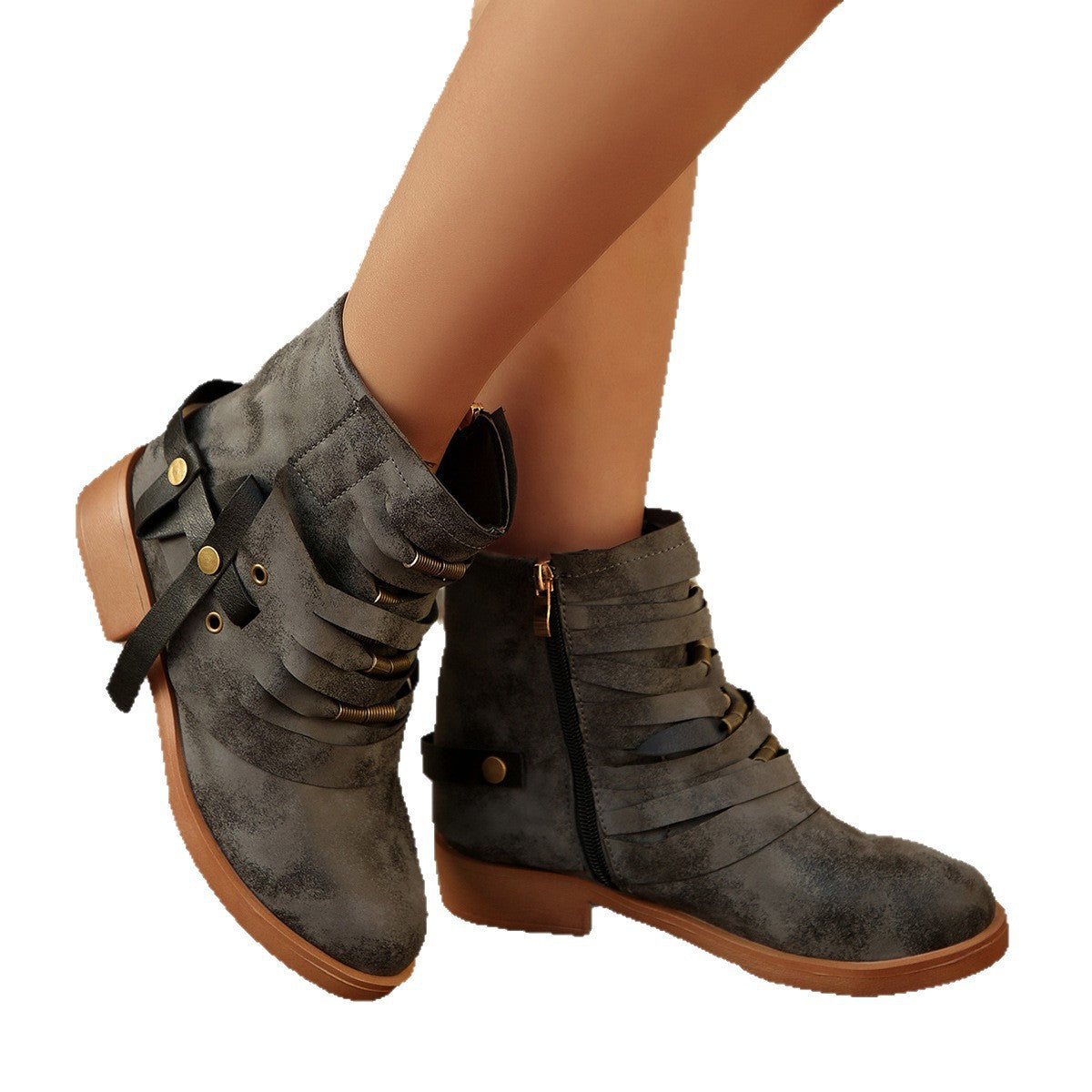 Damen Stiefeletten Schnürmodell Elegantes Design