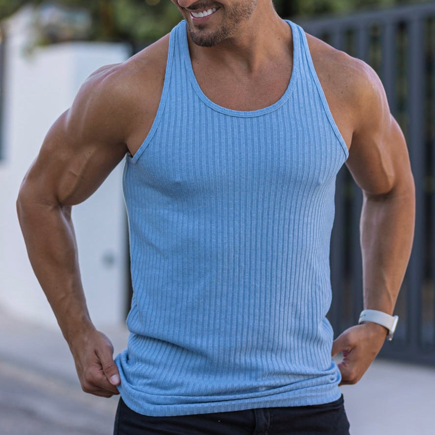 Herren Tanktop Sportlich Atmungsaktiv Leicht
