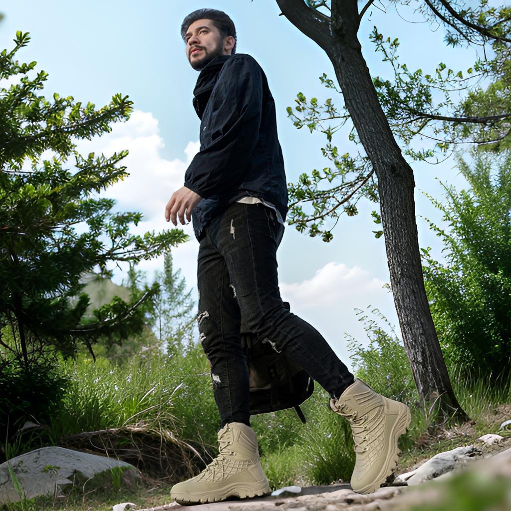 Herren Wanderschuhe Robust Knöchelschutz Rutschfest