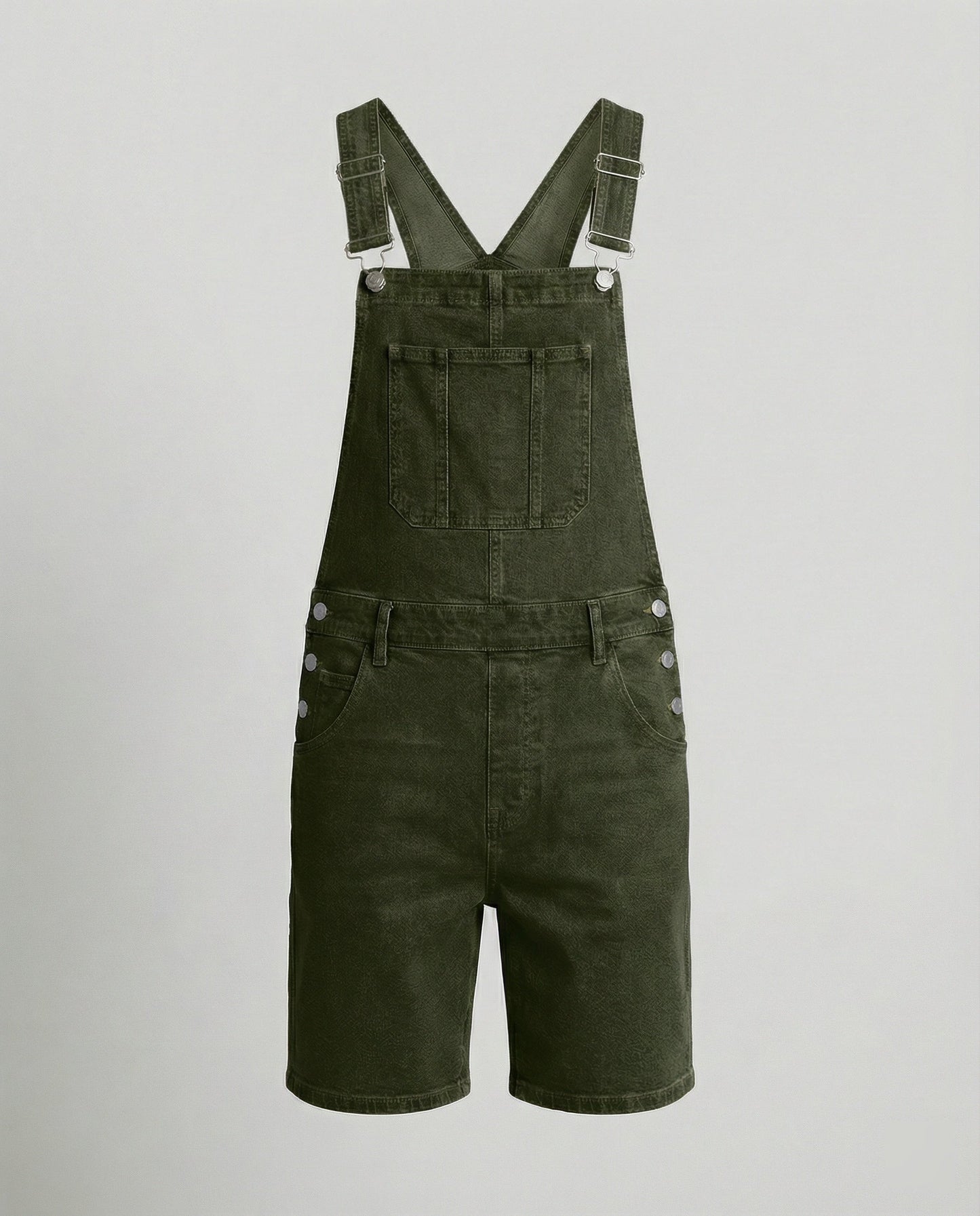 Herren Shorts Denim Latzshorts Mit Taschen