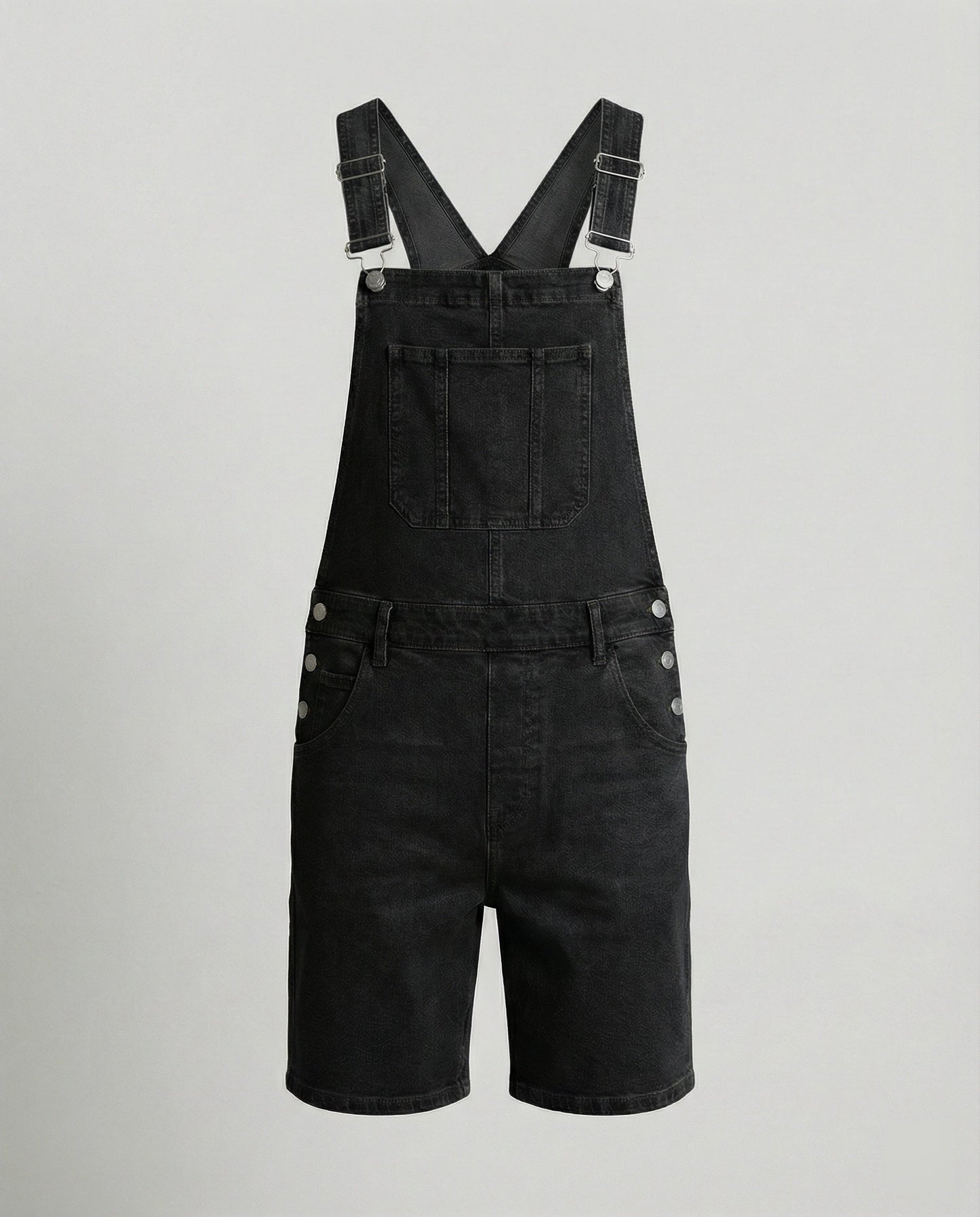 Herren Shorts Denim Latzshorts Mit Taschen