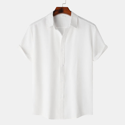 Herren Kurzarmhemd Atmungsaktiv Elegant Modern