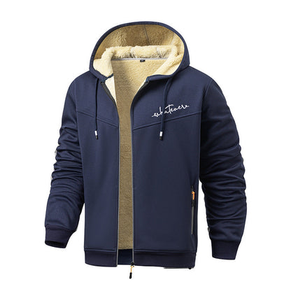 Herren Fleecejacke Sportlich Modern mit Taschen