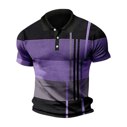 Herren Poloshirt Kurzarm Modern Grafikdesign