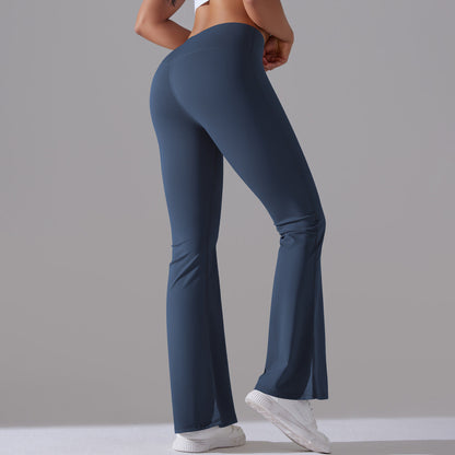 Fitnesshose Damengröße mit Hochem Bund Formende Leggings