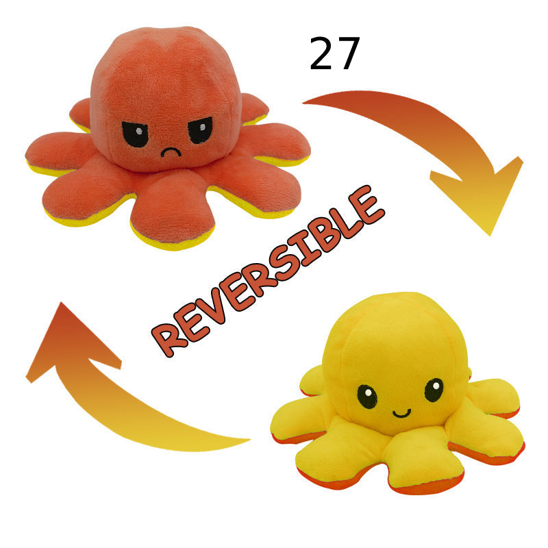 Reversibler Plüsch Octopus Kuscheltier Einzigartig
