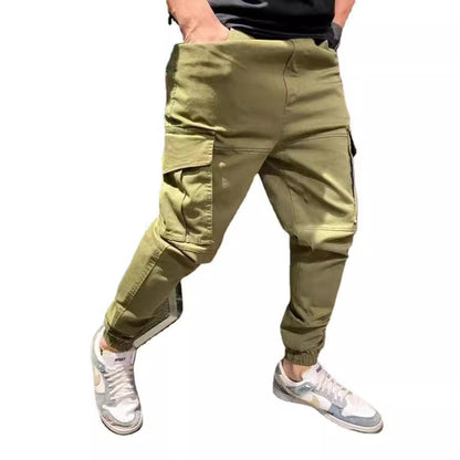 Herren Cargo-Hosen Bequem Elastisch Mit Seitentaschen