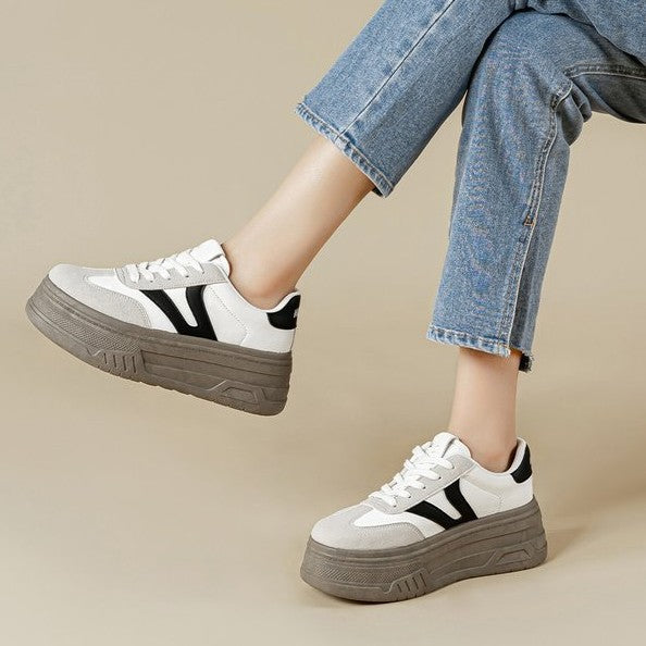 Damen Sport-Sneaker Plateau Komfort Modern