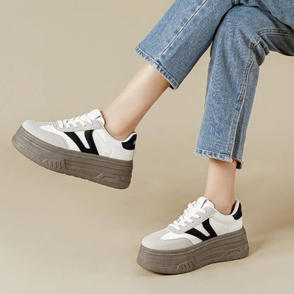 Damen Sport-Sneaker Plateau Komfort Modern