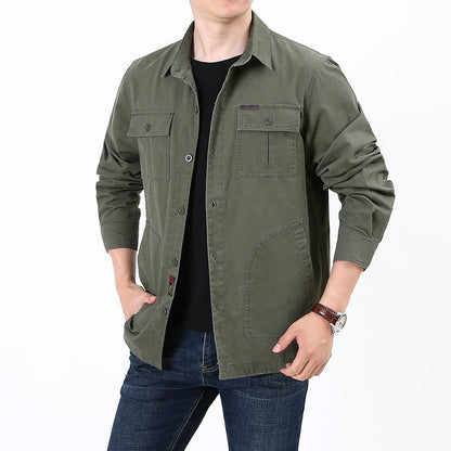 Herren Freizeitjacke Vielseitig Praktisch Mit Taschen