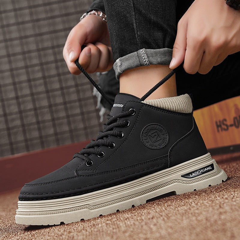 Damen Sneaker Hoch Frauen Sneaker Mit gepolsterter Knöchelpartie - BerlinGlamour