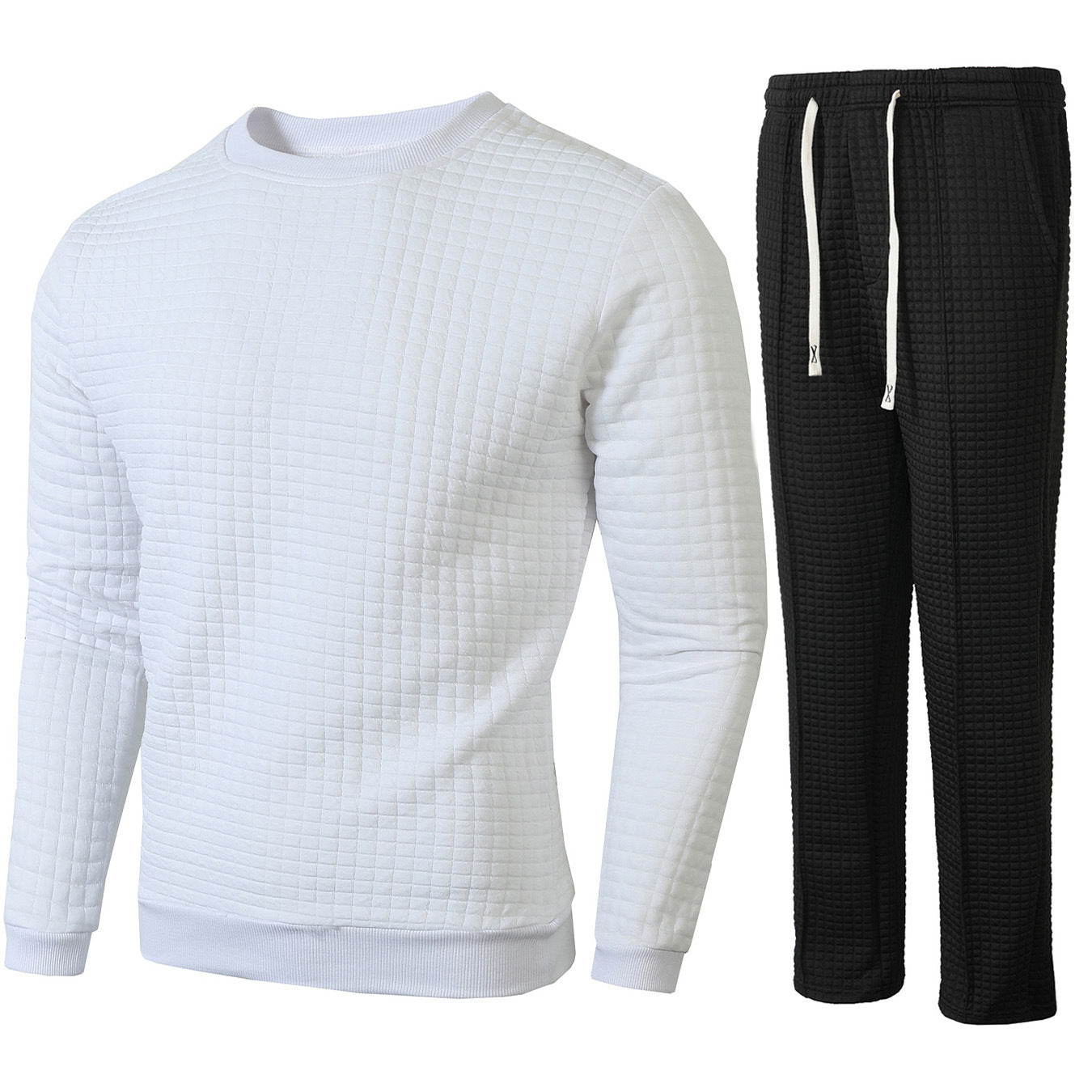 Herren Sweatshirt Jogginghose Set Bequem Sportlich Grau - BerlinGlamour