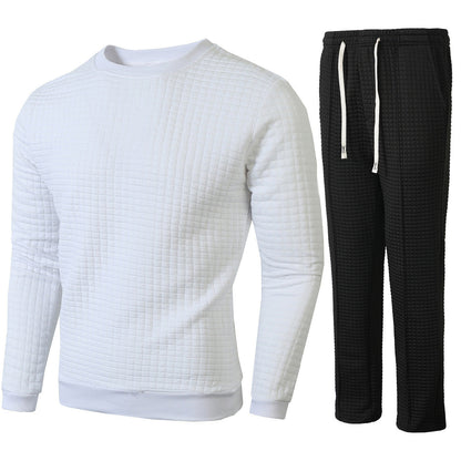 Herren Sweatshirt Jogginghose Set Bequem Sportlich Grau - BerlinGlamour