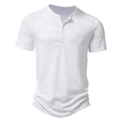 Herren Henley-Shirt Kurzarm atmungsaktiv Modern