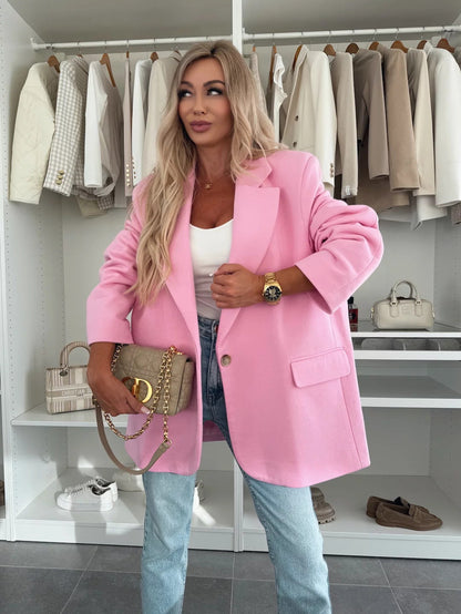 Damen Oversized Blazerjacke Großformatig Nachhaltig Modern