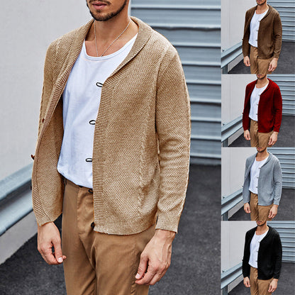 Herren Cardigan Lässig Offener Schnitt Strick Pullover Modern - BerlinGlamour