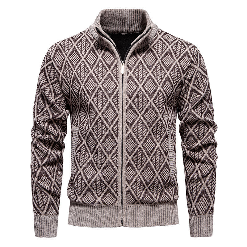 Herren Strickjacke Modern Struktur Optik Berlin Style
