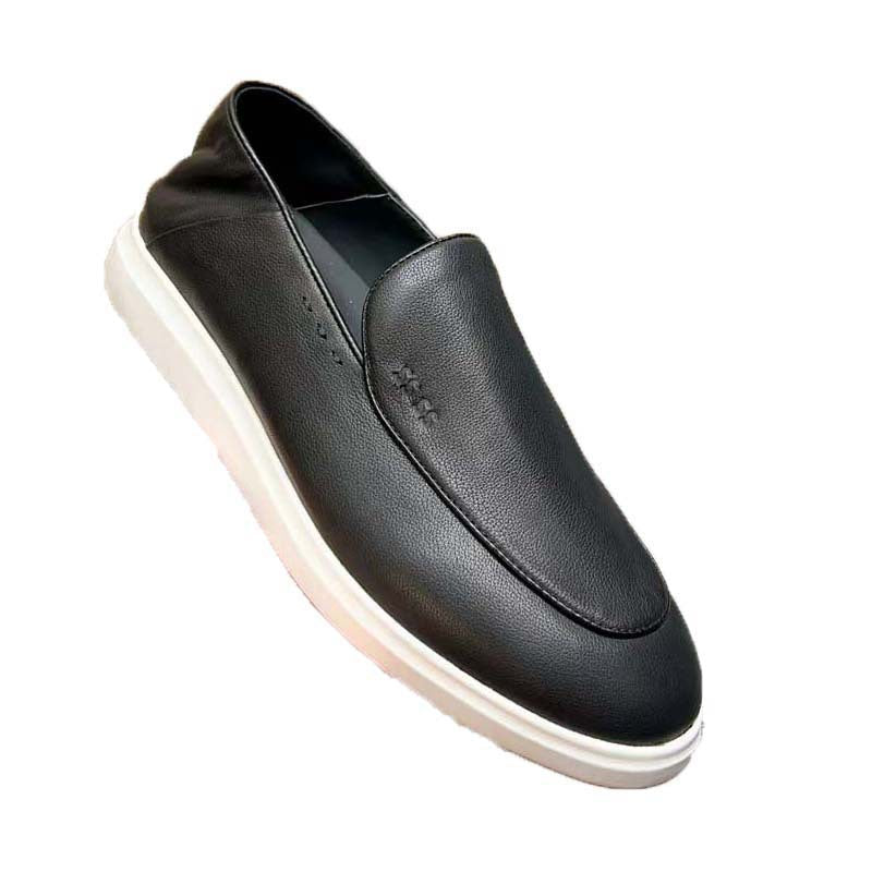Damen Sneaker Mokassin Lederschuhe Rutschfest Bequem