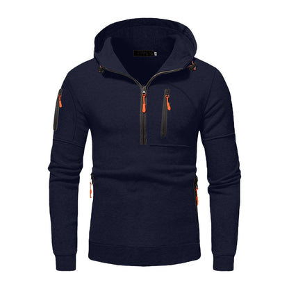 Herren Kapuzenjacke Wasserabweisend Funktionsjacke Modern