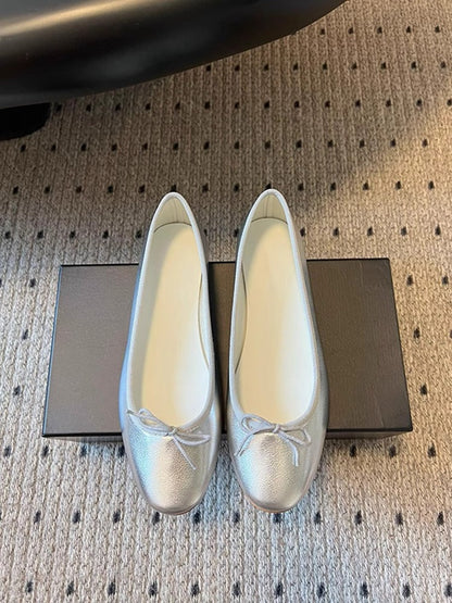 Ballerinas Damen Schleifen Detail Komfortabel