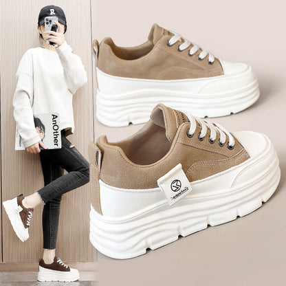 Damen Sneaker High Top Bequem Chunky