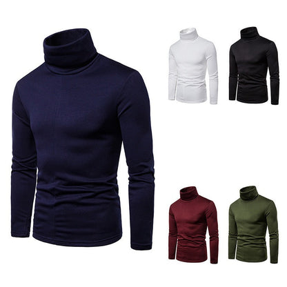 Herren Rollkragenpullover Weiches Strickmaterial Modern