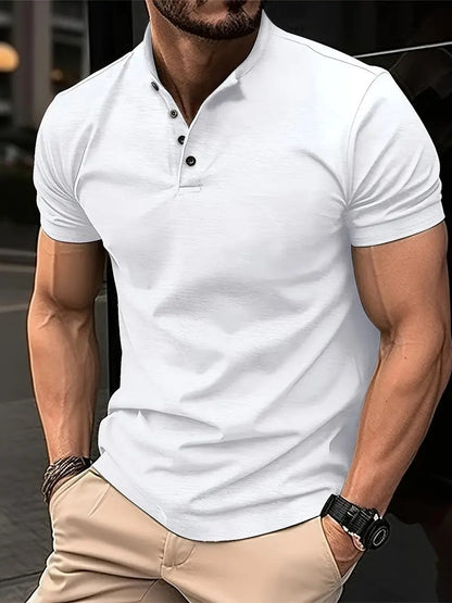Männer Kurzarm Polo Shirt Freizeit Modern