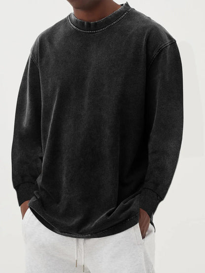 Bequemer Herren Pullover Oversized Baumwolle
