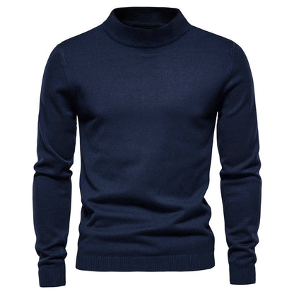 Herren Rollkragenpullover Feinwolle Elegante Qualität