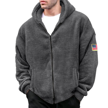 Herren Fleece Hoodie Warm Bequem StadtstyleType